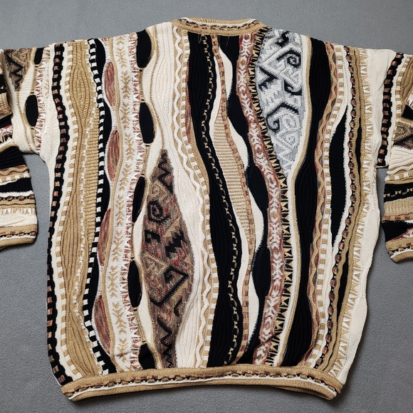 Vintage Tundra Coogi Style Knit Sweater 2XLT 90s - Picture 3 of 14